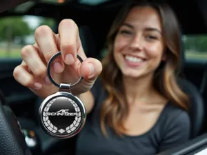 AC Schnitzer Llaveros Mujer Acero Minimalista